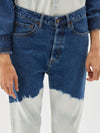 org dip dye high rise jean