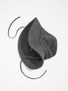 bassike felt bucket hat in charcoal