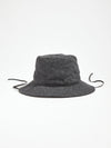 bassike felt bucket hat in charcoal