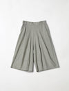 bassike felt culotte in grey-marl