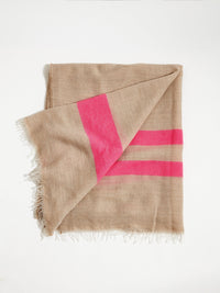 lightweight gauze stripe scarf