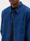 washed denim shirt