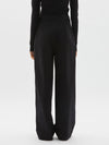 stretch twill wide leg pant