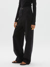 stretch twill wide leg pant