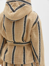 textured stripe wadded jacket