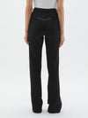 viscose crepe split hem pant