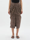 knotted wrap skirt