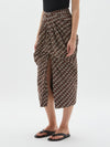 knotted wrap skirt