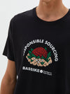 bassike founded t.shirt in black