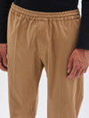 bassike brushed cotton pant in tan