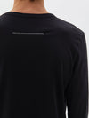 bassike classic heritage long sleeve t.shirt in black