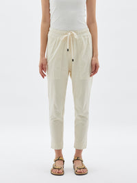 dble jsy contrast tapered pant