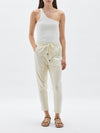 dble jsy contrast tapered pant