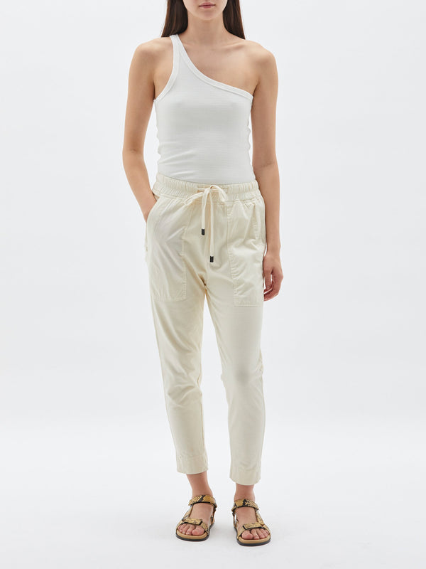 dble jsy contrast tapered pant