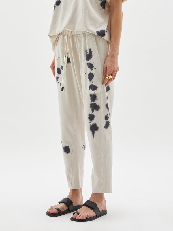 splatter dye double jsy pant