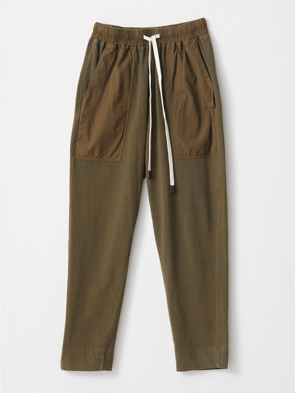 dble jsy contrast tapered pant