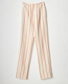 stripe split hem pant