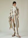 textured stripe cotton jacket