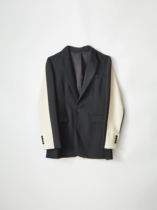 two tone longerline blazer