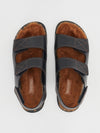 velcro shearling sandal