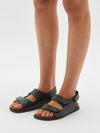 velcro shearling sandal